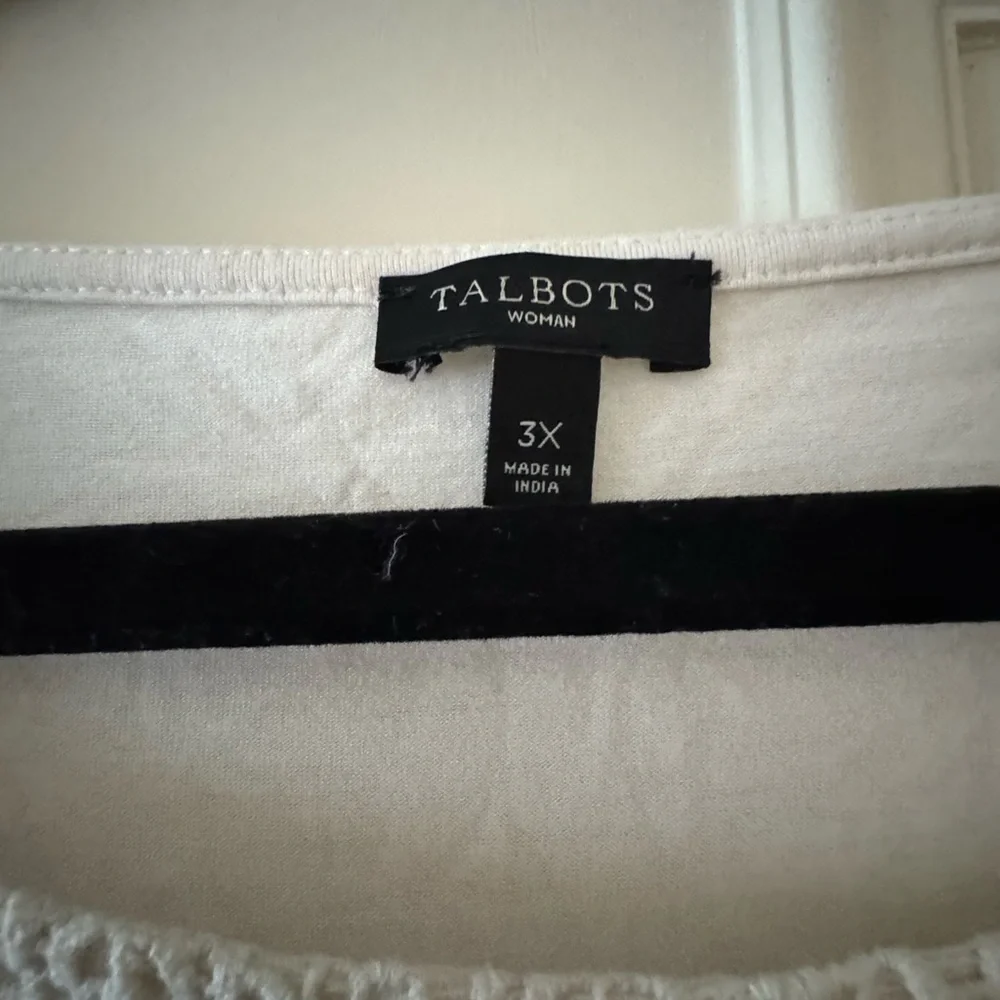 Talbots Tank Top Relaxed Fit Size 3x off white - Picture 2 of 4